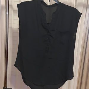 Black Chiffon Top